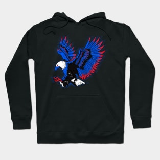 Eagle Red White and Blue Hoodie